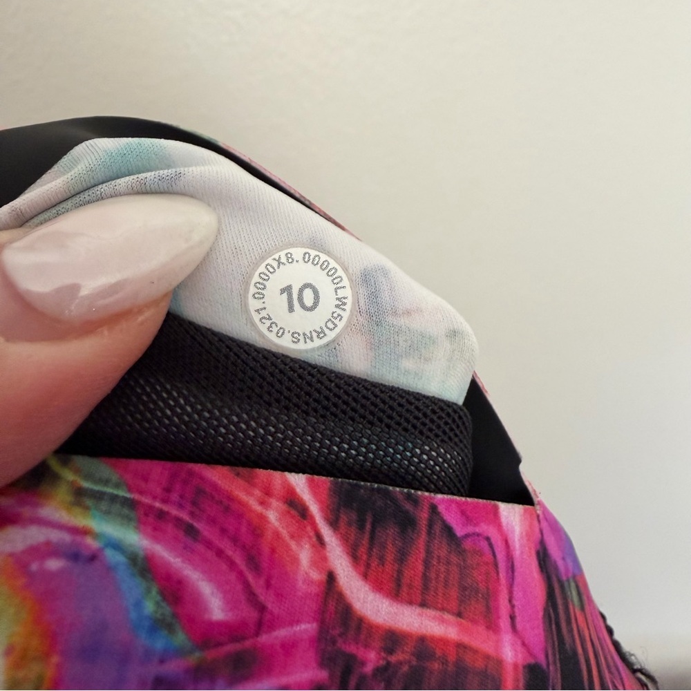 Lululemon Base Pace HR Running Tight 25" Leggings Hyper Flow Pink Multi 10 - Picture 8 of 8